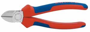 KNIPEX Stranové štípací kleště chromované, opláštěné rukojeti 140mm