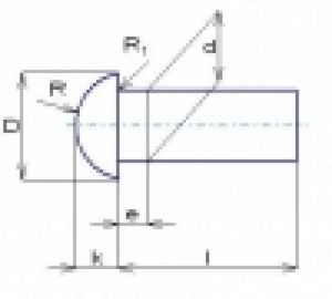 nýt ocelový půlkulatá hlava na ruční roznýtování DIN660 ČSN 02 2301 ISO R1051