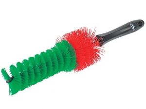 kartáč na mytí disků profi , kulatý kartáček na čištění členitých hliníkových kol kartáč na čištění alu kol, profi kartáč na alu disky , mycí kartáč na detailing kol Vikan 