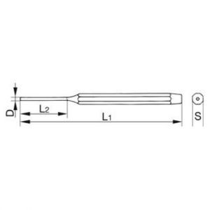 vyrážeč závlaček a kolíků 2mm, 3mm, 4mm, 5mm, 6mm, 8mm, 10mm, 12mm, 14mm profi Německo RENNSTEIG, sada vyražečů, vyražeče