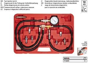 měřák vstřikování paliva testr vstřikovací soustavy Souprava k diagnostice vstřikování paliva 10ks, měřák tlaku paliva palivové soustavy