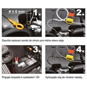 Čerpadlo na odsávání oleje a nafty 12V, elektrické čerpadlo pumpa na olej  naftu a tekutiny na 12v , čerpadlo na olej  naftu 12v 