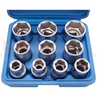 hlavice nástrčné pro golu 1/2"  3/8"-15/16", PVC obal, 10 dílů ořech palcový: 3/8“-7/16“-1/2“-9/16“-5/8“-11/16“-3/4“-13/16“-7/8“-15/16“.