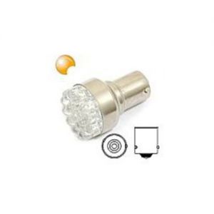 ledžárovka 19LED 12V BaU15s oranžová, autožárovka s led diodami