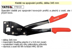 Kleště ke spojování profilů , kleště na spjování plechů