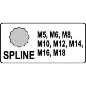 hlavice vnější tisícihran XZN kovanný M5, M6, M8, M10, M12, M14, M16, M18 XZN spline M5, M6, M8, M10, M12, M14, M16, M18