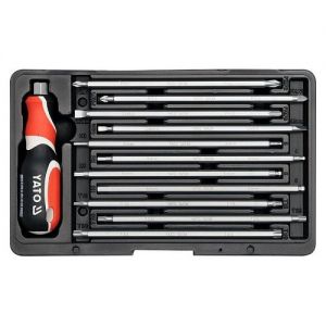 sada šroubováků s výměným držadlem ,kompletní sada šroubováků 22 ks , sada šroubováků PH,PZ,plochý,imbus,Torx, imbus s koulí,  universální sad šroubováků v pouzdru  boxu, dárková sada šroubováků