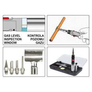 Pájka plynová 450°C/600°C,  plynový hořáček 1300°C