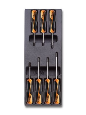 Sada šroubváků TORX do dílenského vozíku, modul do dílenského vozíku, šroubováky TORX T6-T7-T8-T9 T10-T15-T20 