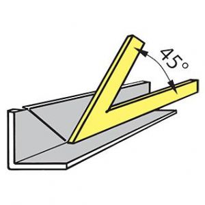  45°Ostrý plochý úhelník 120X80 mm plochý  zámečnický úhelník 45° nerezový zámečnický úhelník s úhlem 45°